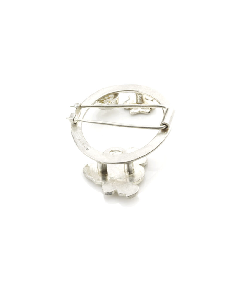 Recycled Textured Rutilated Quartz Brooch S 2