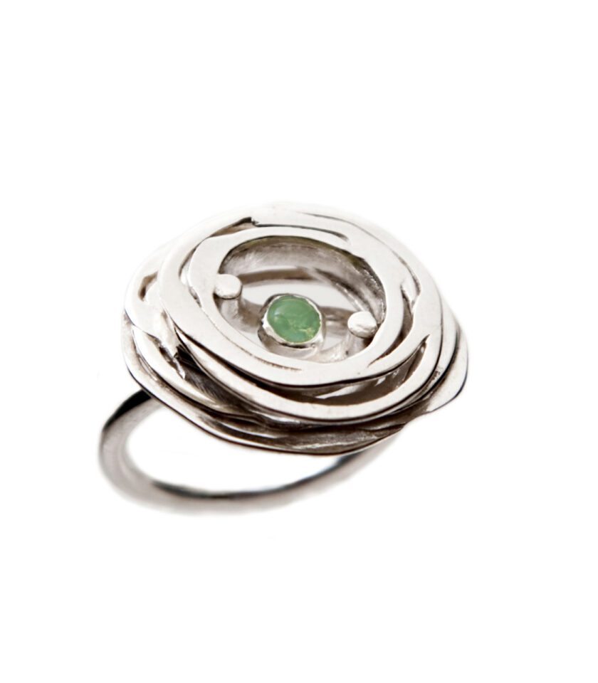 Pond Ripples_Ring with G stone