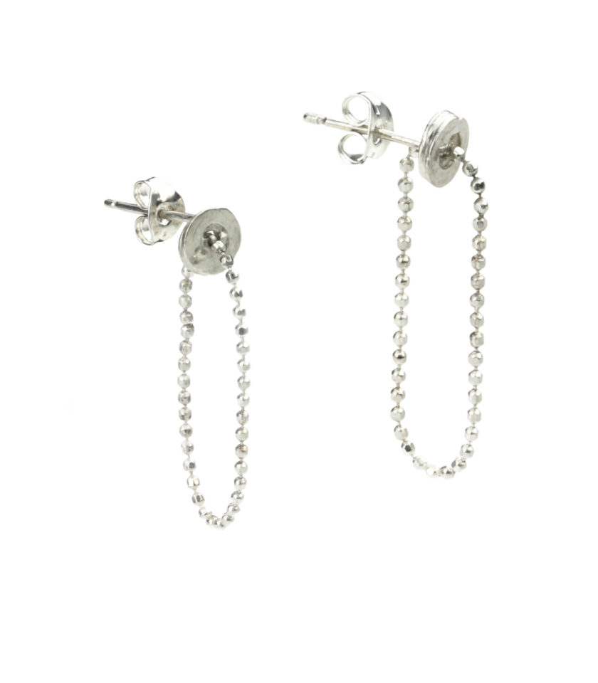 Tiny Pond Ripples Ball Chain_Ear_ S