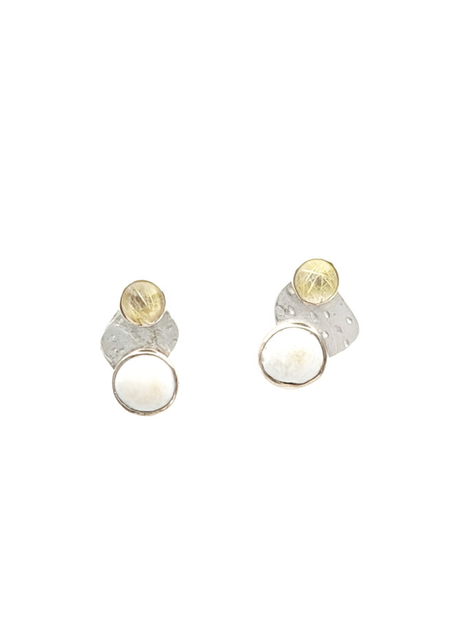 WCB _Ear_Rutiliated Quarts Studs